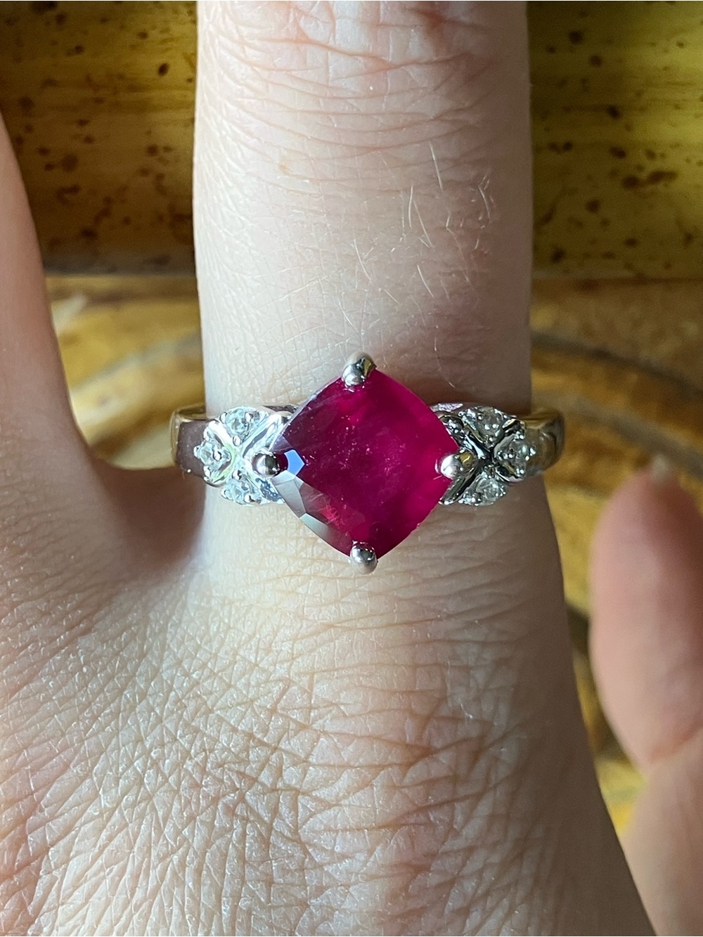 Mahaleo Ruby Sterling Silver Ring Size 10